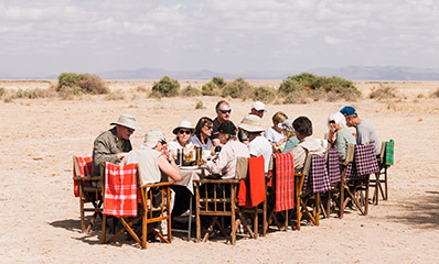 Family bush dining